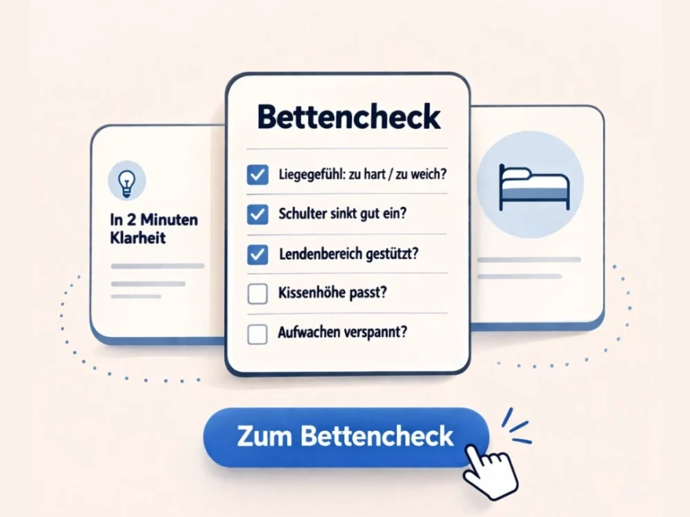 Bettencheck Schlafpunkt 1
