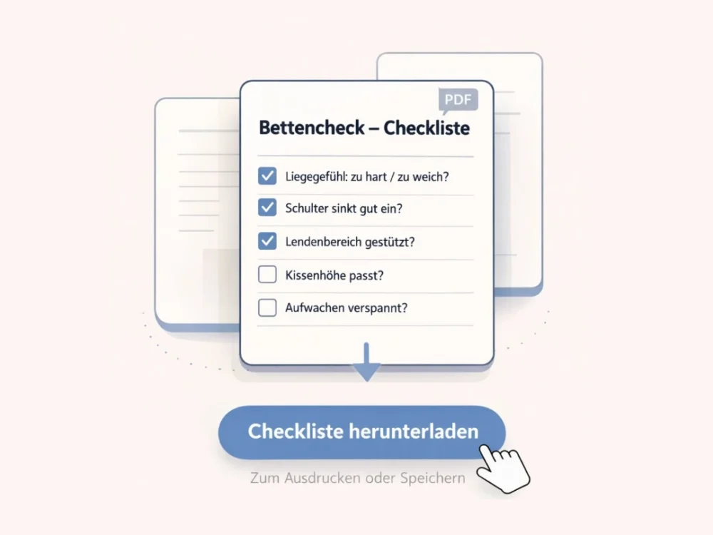 Checkliste Bettencheck 1